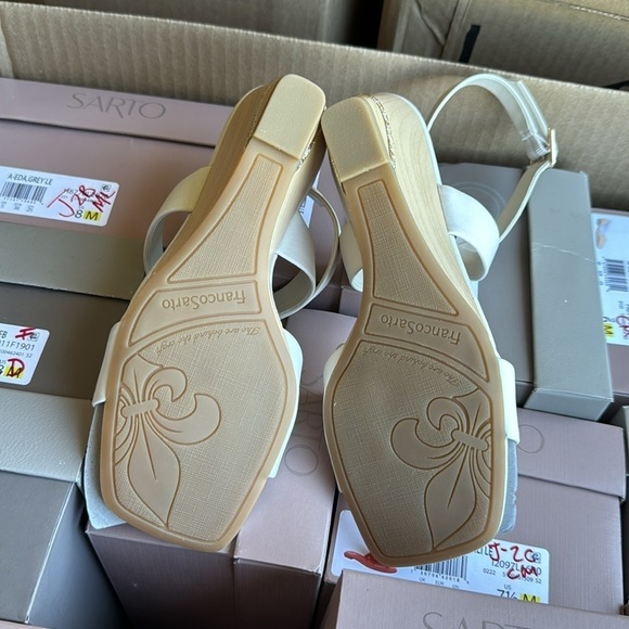 Franco Sarto Stud Ankle Strap Wedge Sandal - Picture 3 of 8